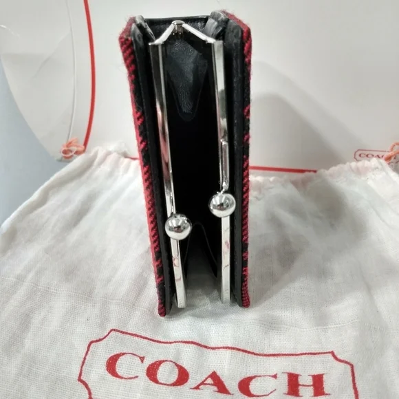 Vintage Coach Tartan Kisslock Coin Purse, NEW - Picture 8 of 16